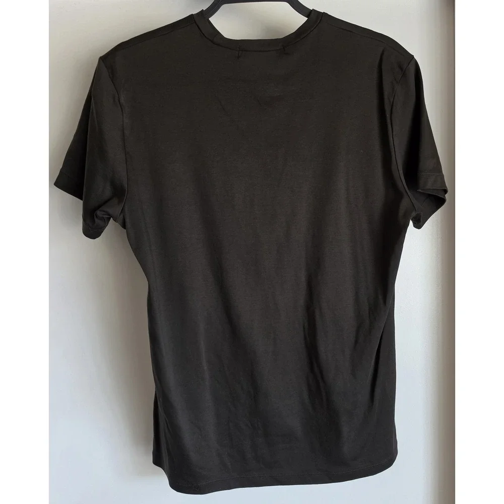 Banana Republic Women's Cotton T-Shirt Size S Black Solid Casual Classic Tee